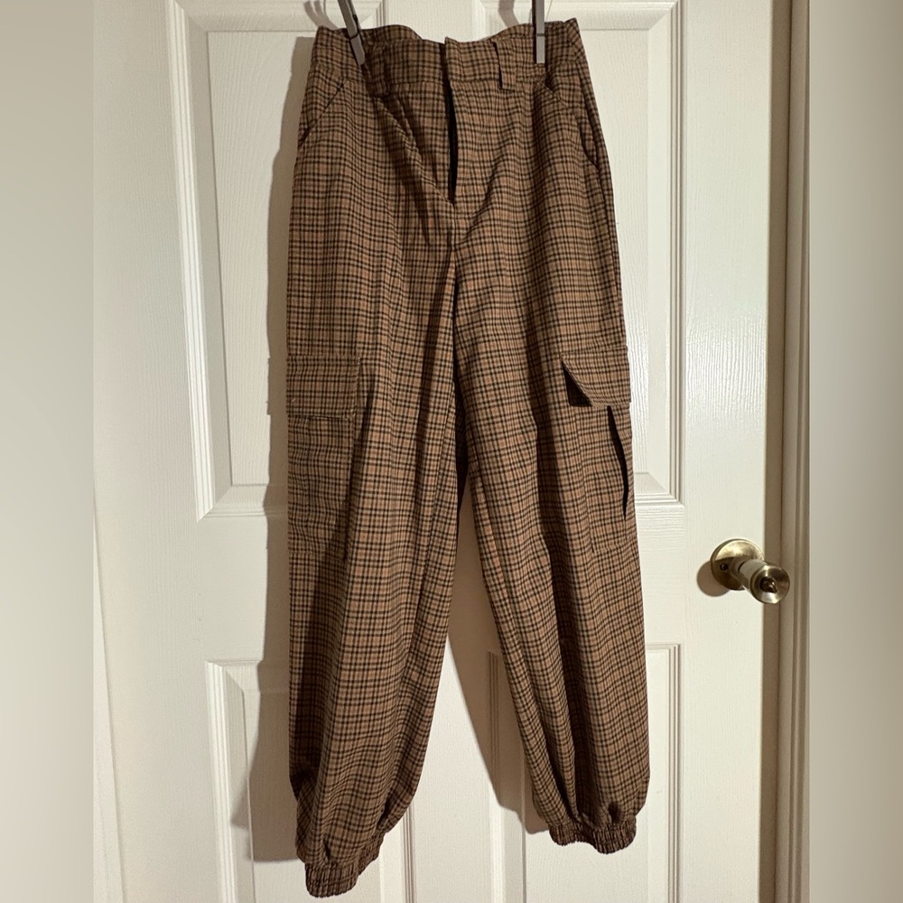 Urban Outfitters plaid joggers